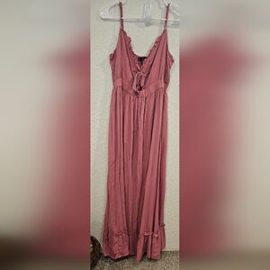 Faded Rose Dusty Pink Maxi Dress Nwt XL